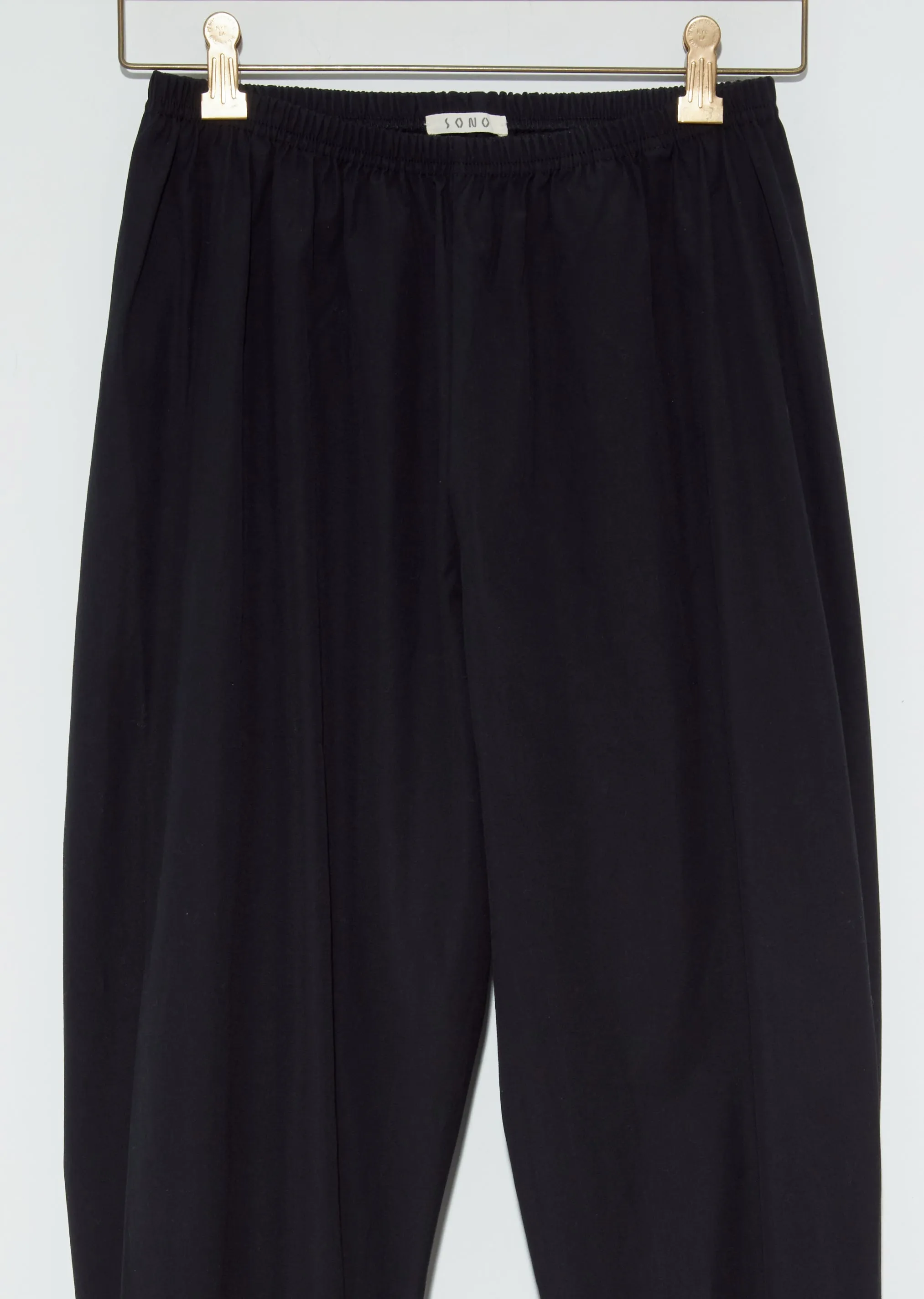 Jethro Organic Poplin Joggers — Black