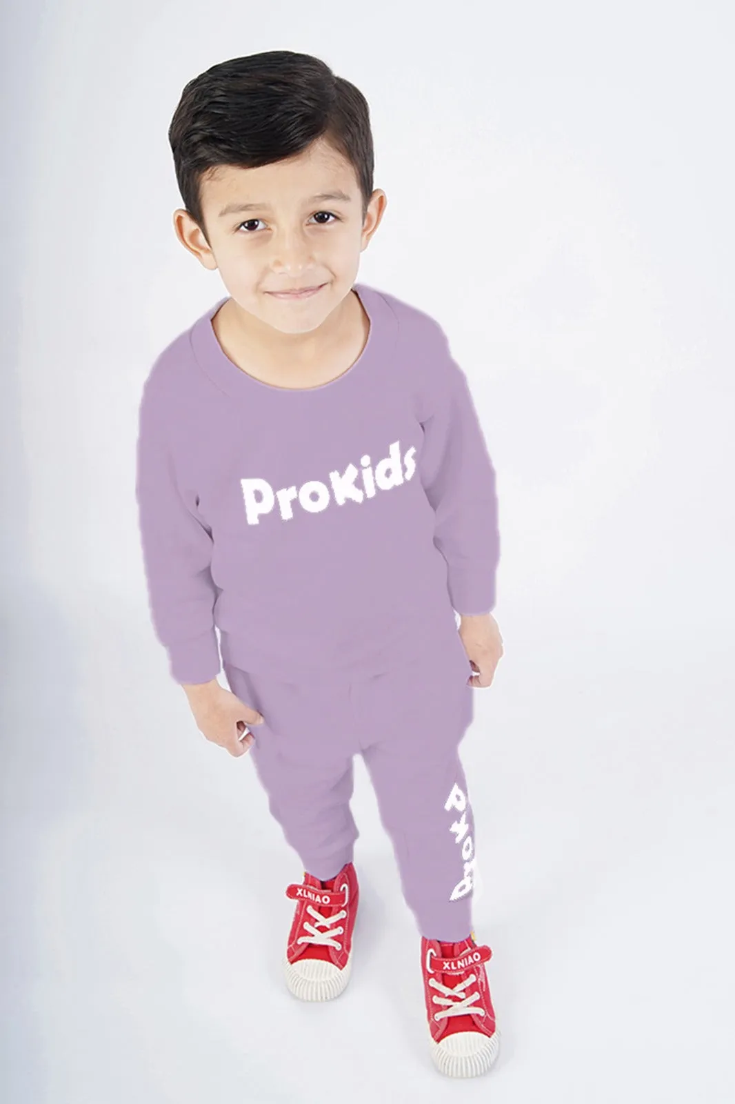 KIDS SWEAT SUIT LIGHT PURPLE