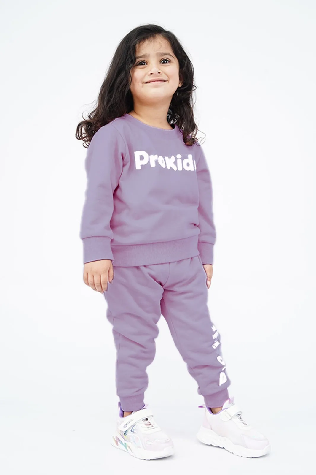 KIDS SWEAT SUIT LIGHT PURPLE