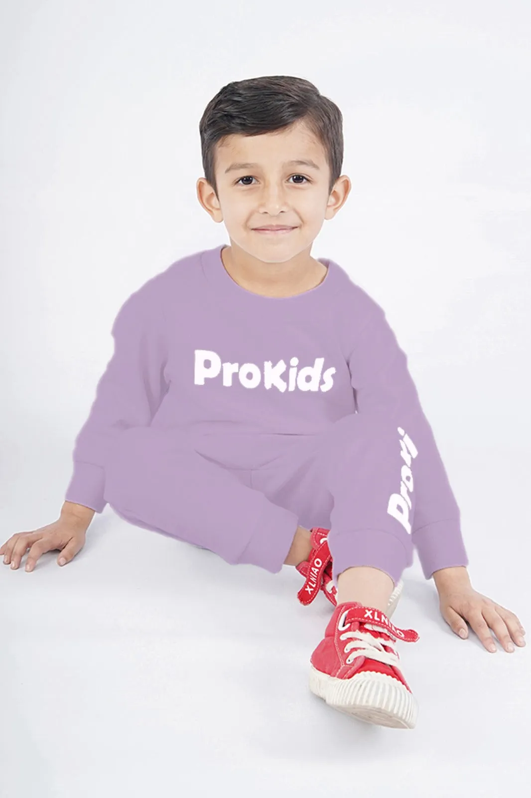KIDS SWEAT SUIT LIGHT PURPLE