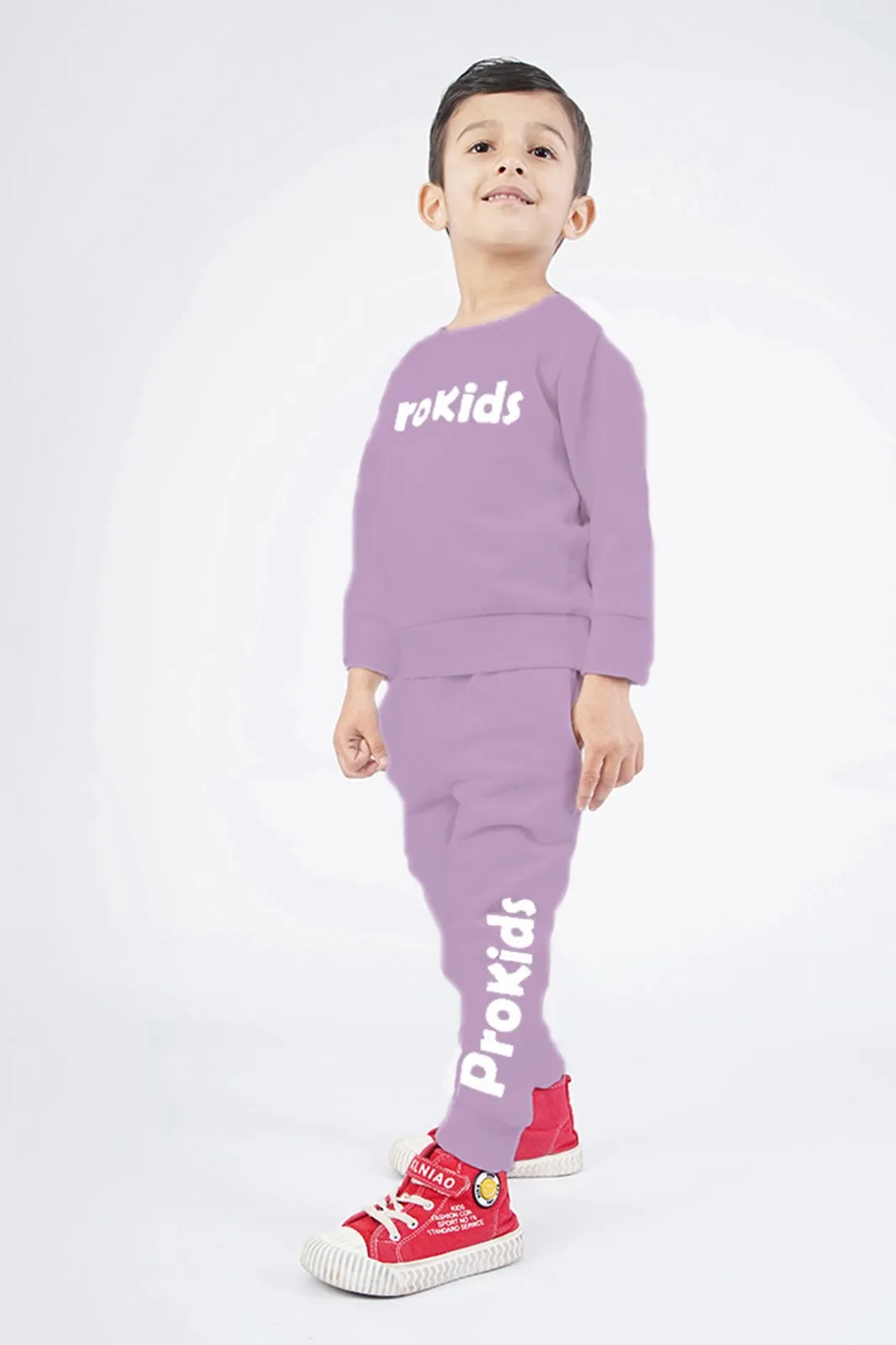 KIDS SWEAT SUIT LIGHT PURPLE