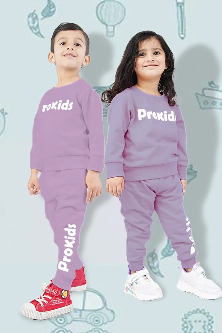 KIDS SWEAT SUIT LIGHT PURPLE