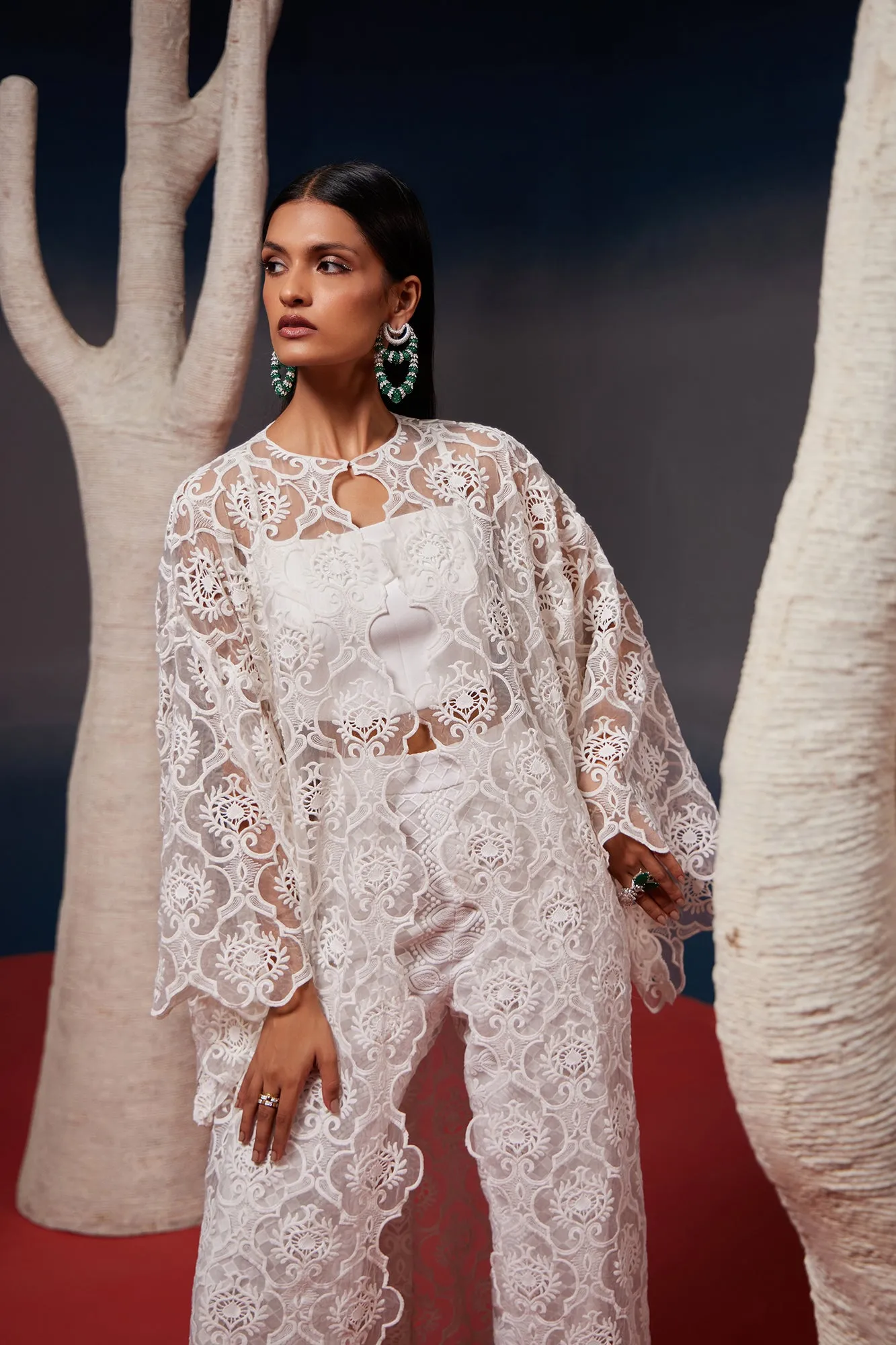 Lace cape set