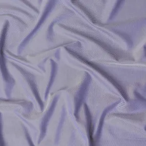 Lavender blue Premium Italian 100% cotton shirting fabric with white print in twill weave-D16479