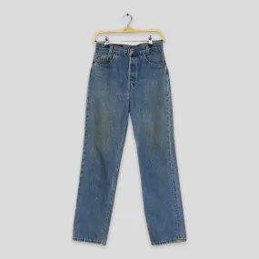 Levi's 501 Blue Faded High Waisted Jeans Size 28X30
