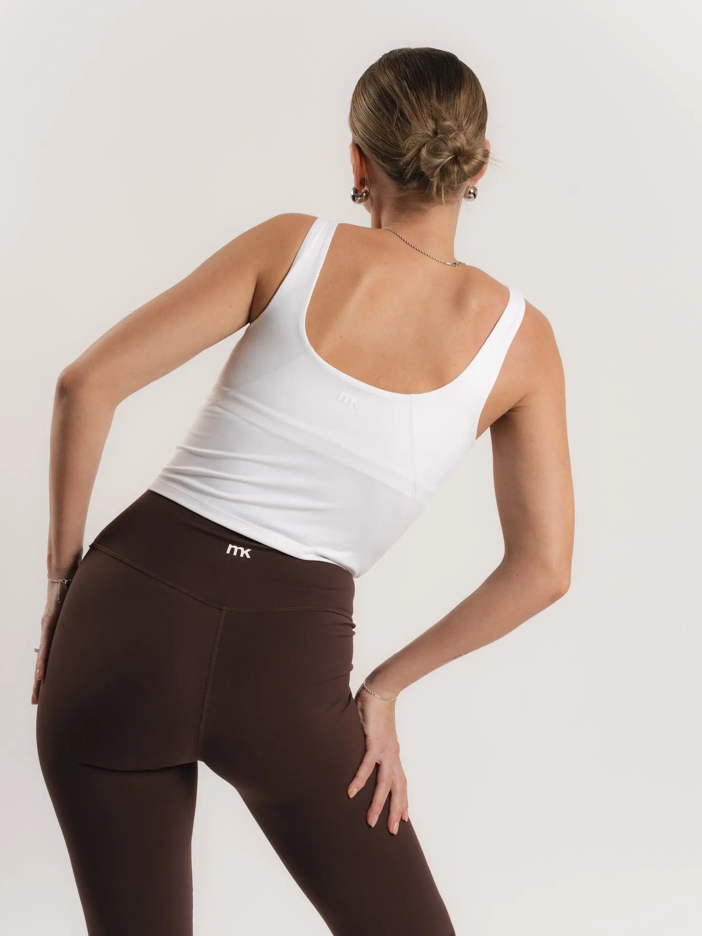 Lux Built-In Tank Top - Blanc