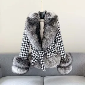 Luxe Faux Fur Trim Winter Coat