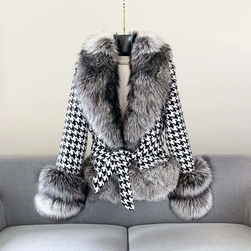 Luxe Faux Fur Trim Winter Coat