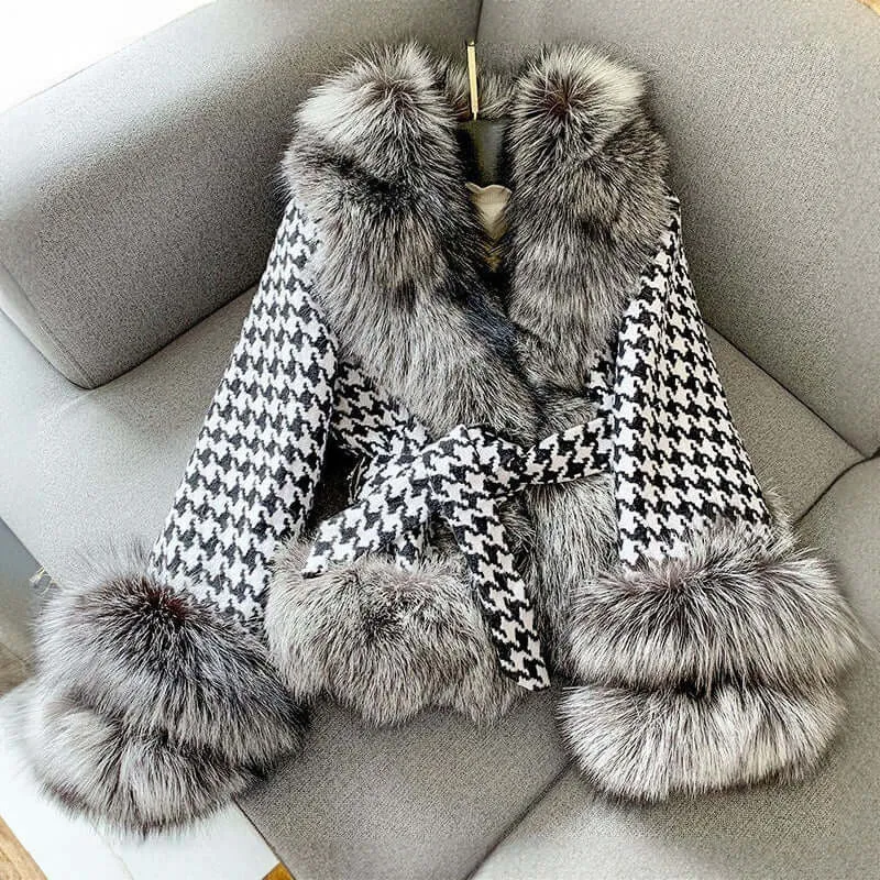 Luxe Faux Fur Trim Winter Coat