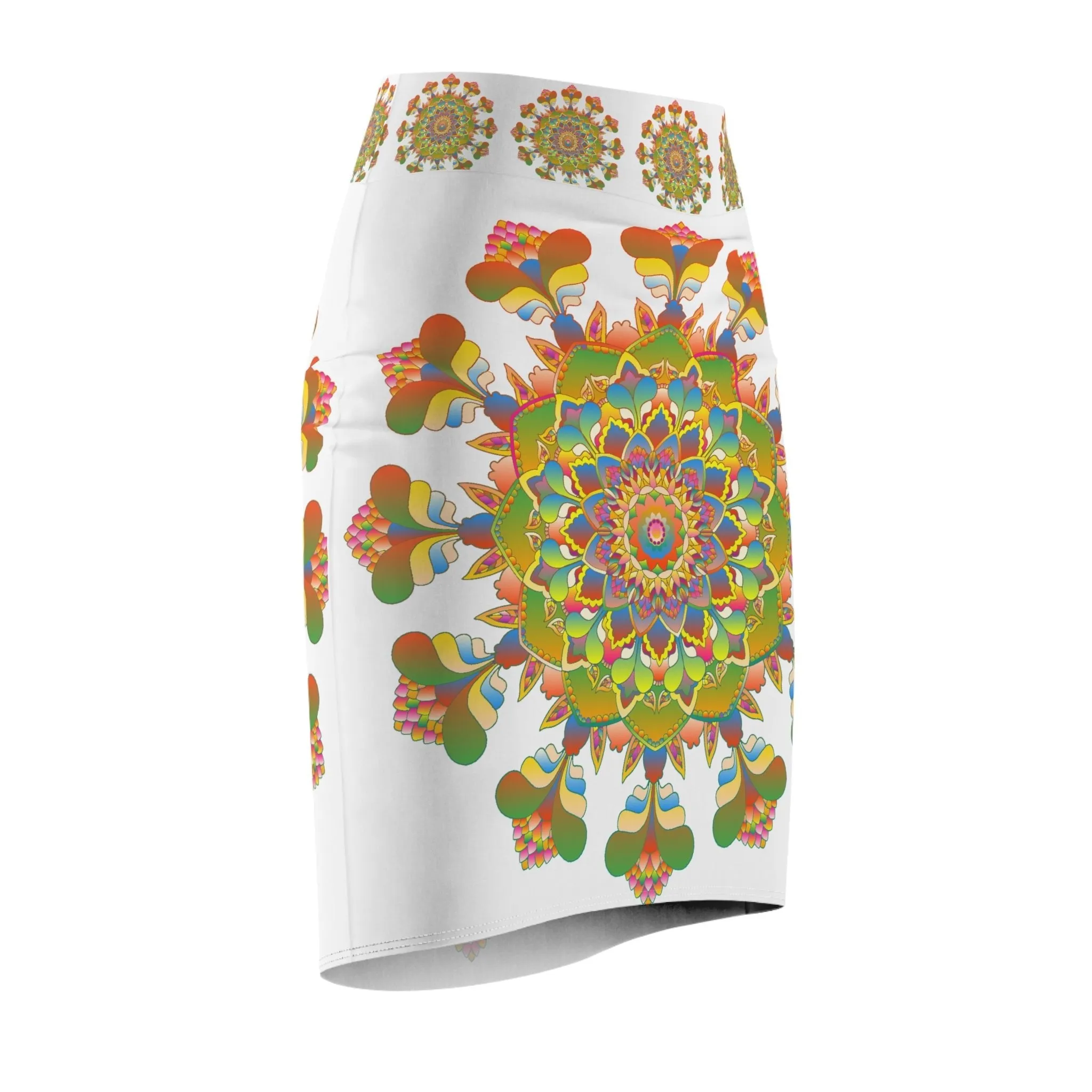 Mandala Skirt - Light Purple & Azure