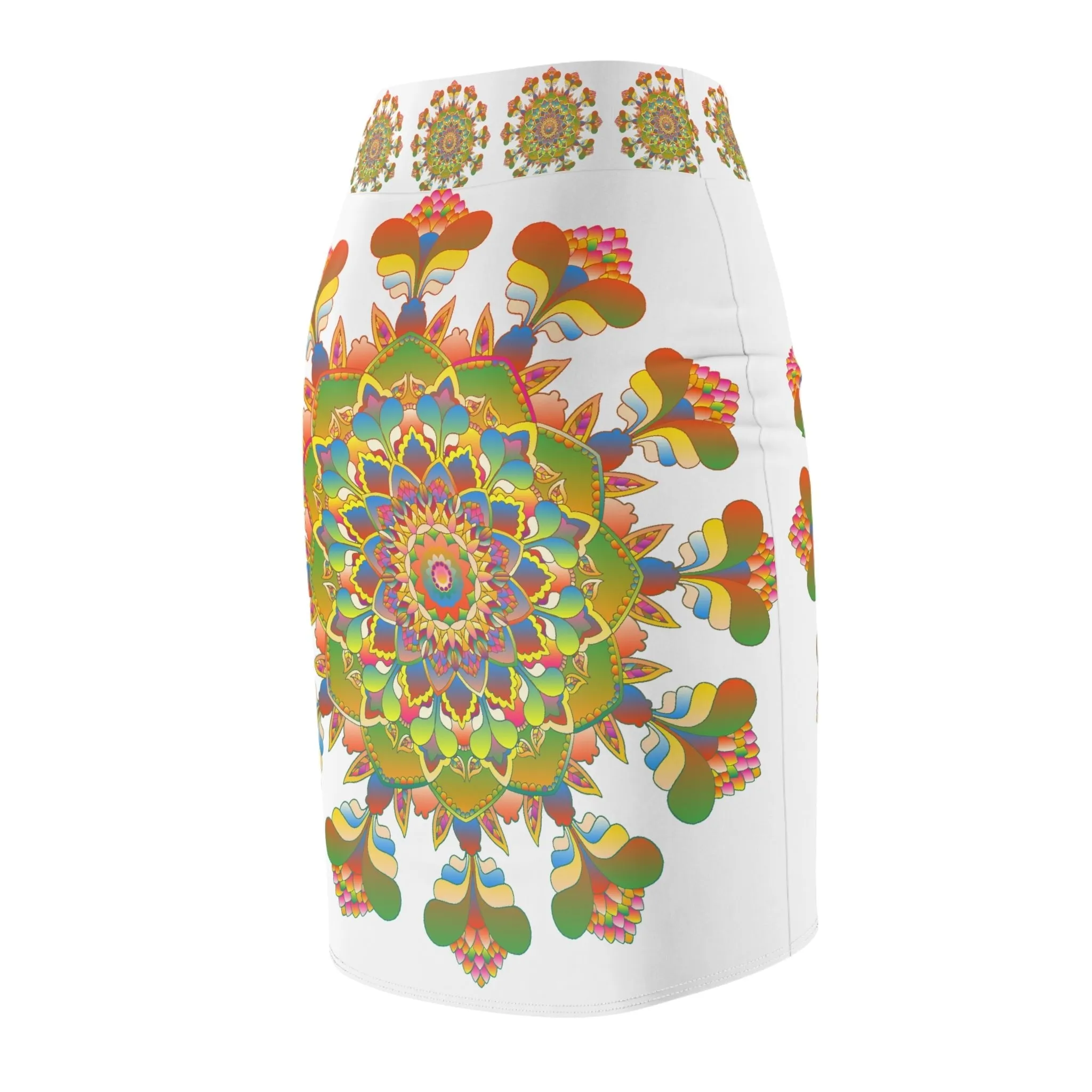 Mandala Skirt - Light Purple & Azure