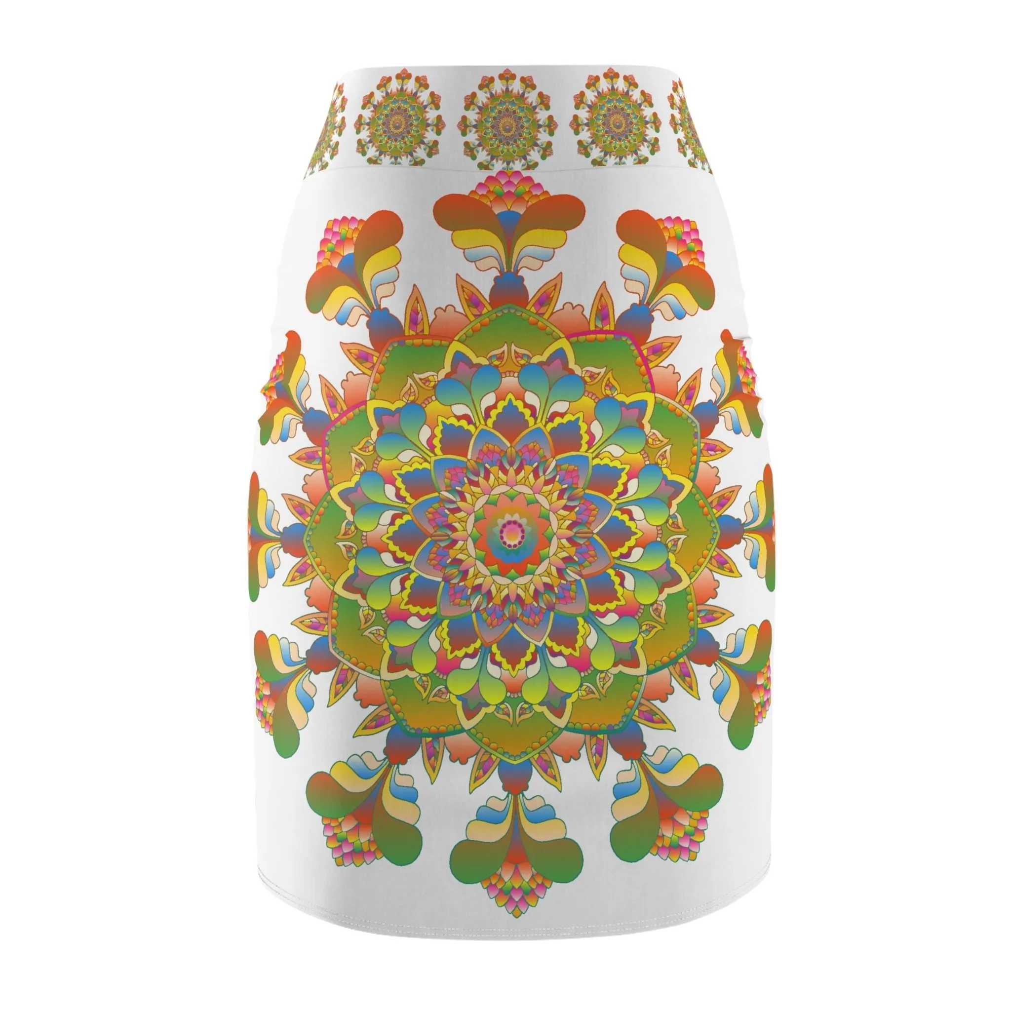 Mandala Skirt - Light Purple & Azure