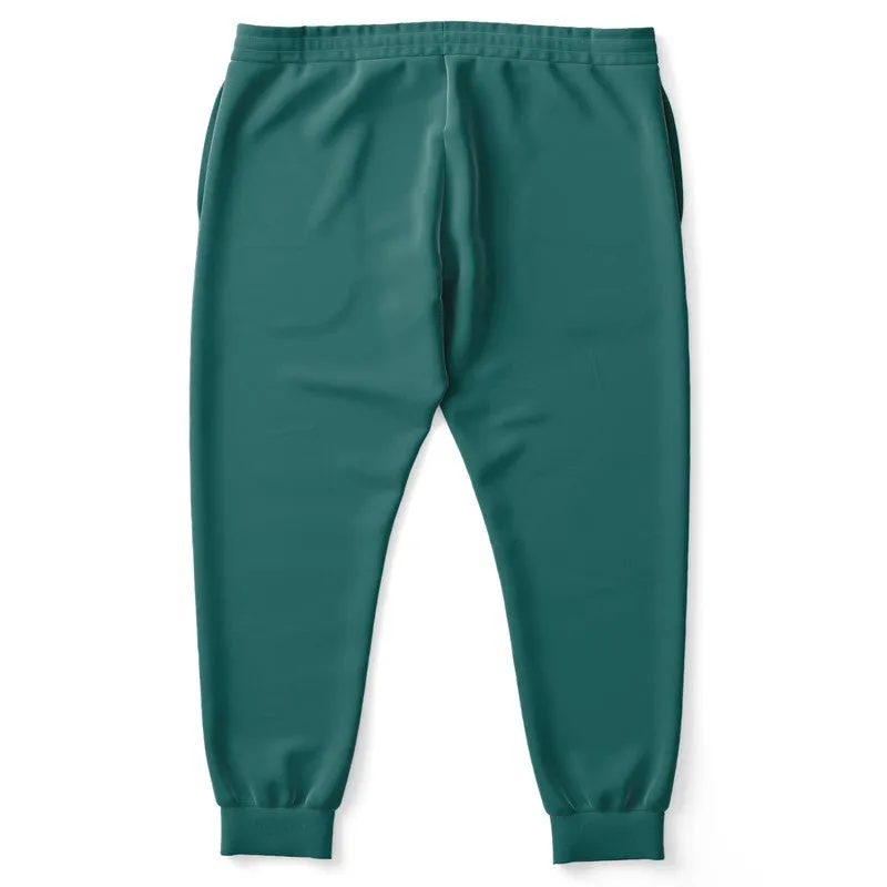 Medium Dark Blue Cool Green Joggers | Unisex | with PLUS sizes | Medium Dark Pastel Blue Cool Green | C60M0Y30K60