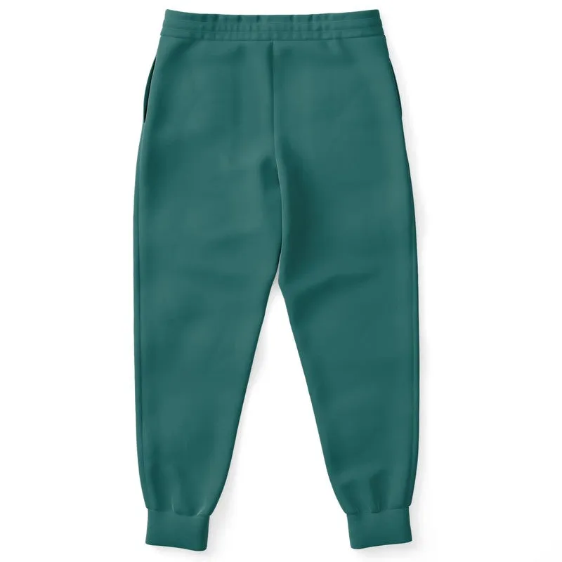 Medium Dark Blue Cool Green Joggers | Unisex | with PLUS sizes | Medium Dark Pastel Blue Cool Green | C60M0Y30K60