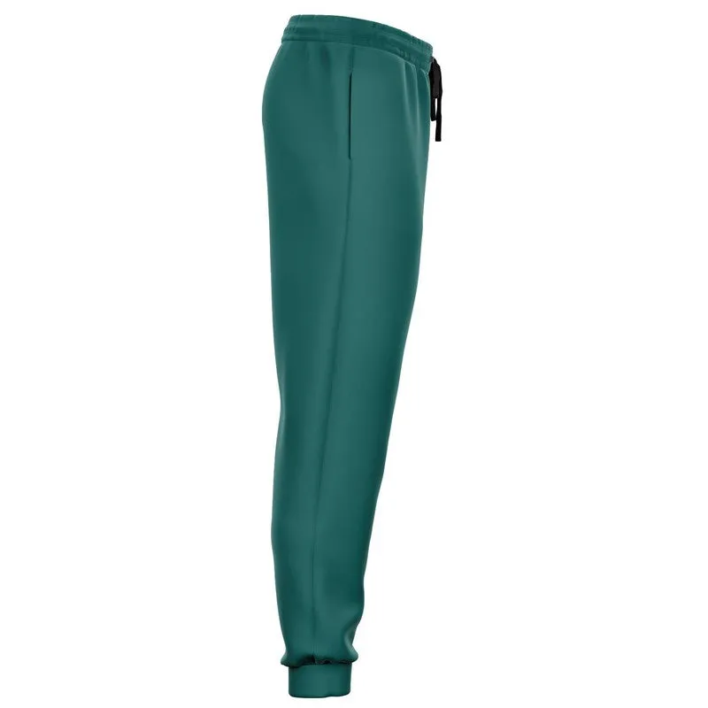 Medium Dark Blue Cool Green Joggers | Unisex | with PLUS sizes | Medium Dark Pastel Blue Cool Green | C60M0Y30K60