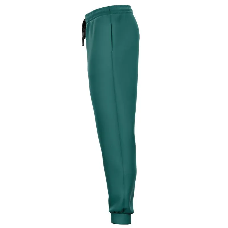 Medium Dark Blue Cool Green Joggers | Unisex | with PLUS sizes | Medium Dark Pastel Blue Cool Green | C60M0Y30K60