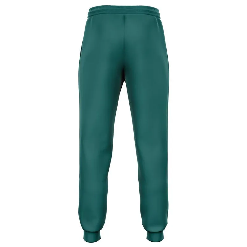 Medium Dark Blue Cool Green Joggers | Unisex | with PLUS sizes | Medium Dark Pastel Blue Cool Green | C60M0Y30K60