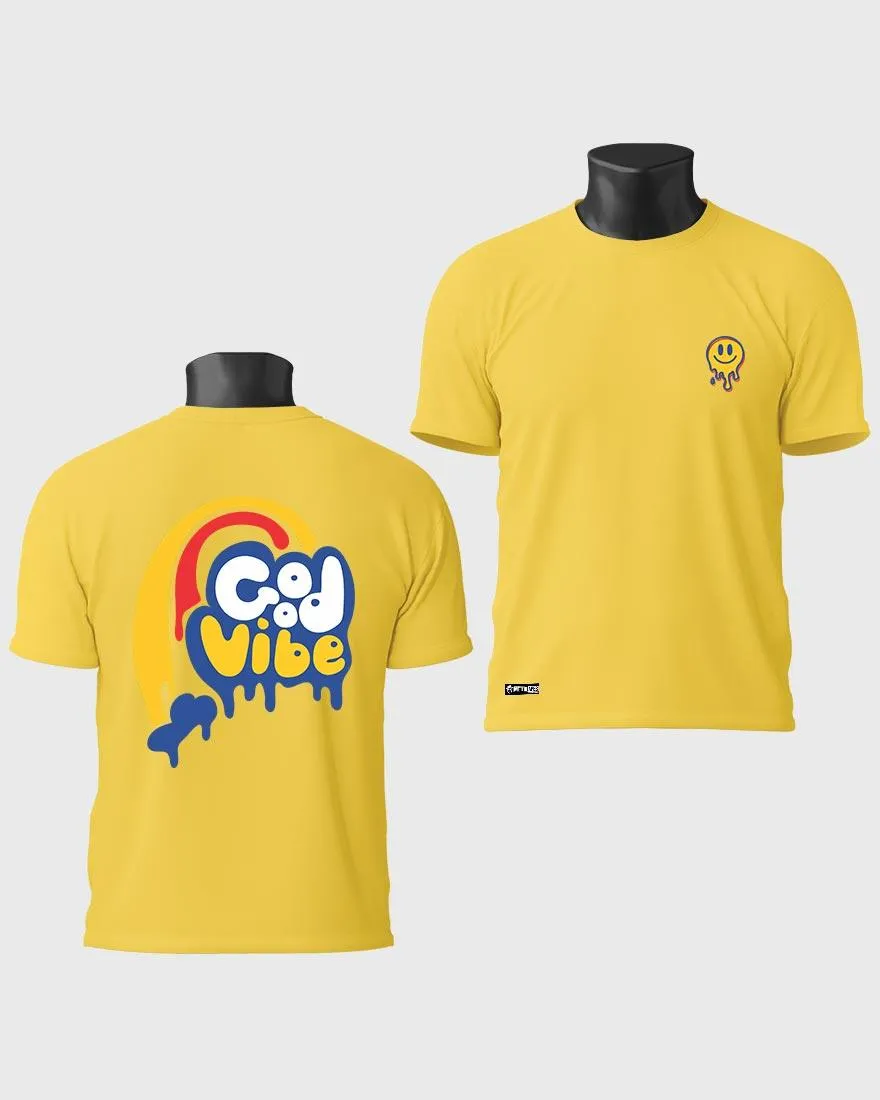 Mens Regular Tshirt Funky Good Vibe