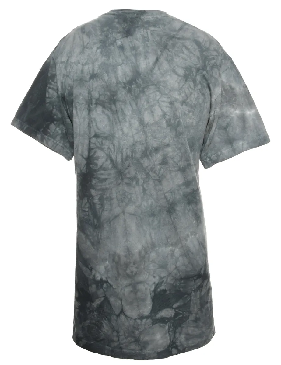 Mid Wash Blue Nike Printed T-shirt - M