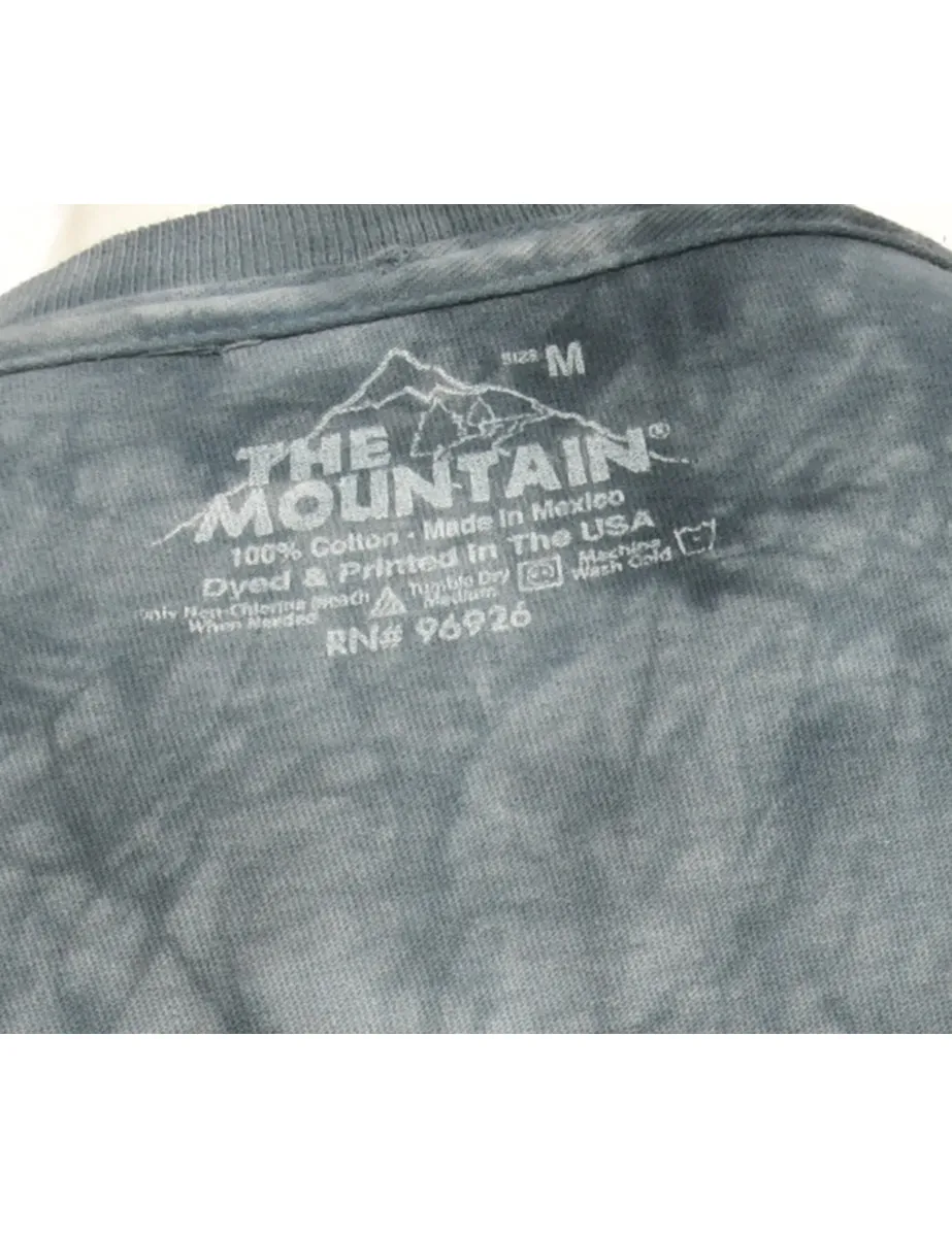 Mid Wash Blue Nike Printed T-shirt - M