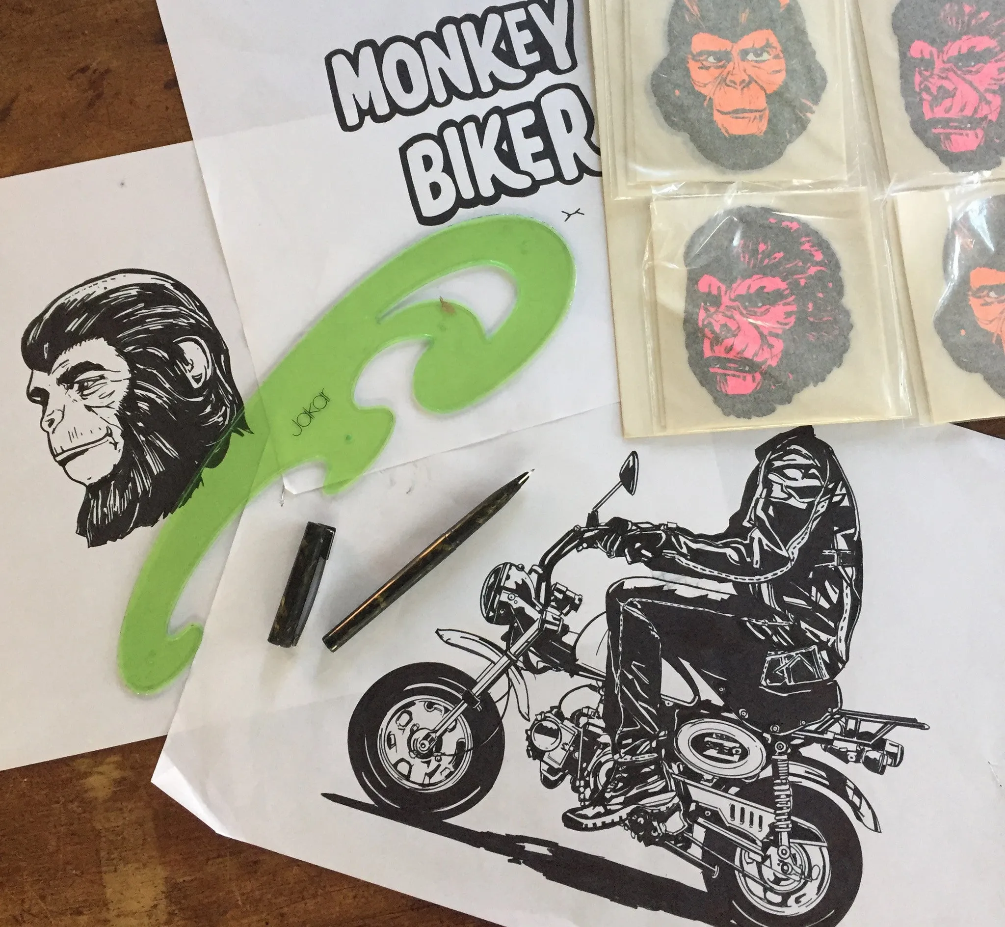 MINI MONKEY BIKER T-SHIRT FOR KIDS