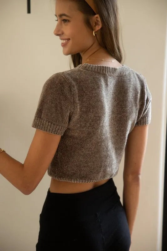 Mushroom Crop Sweater