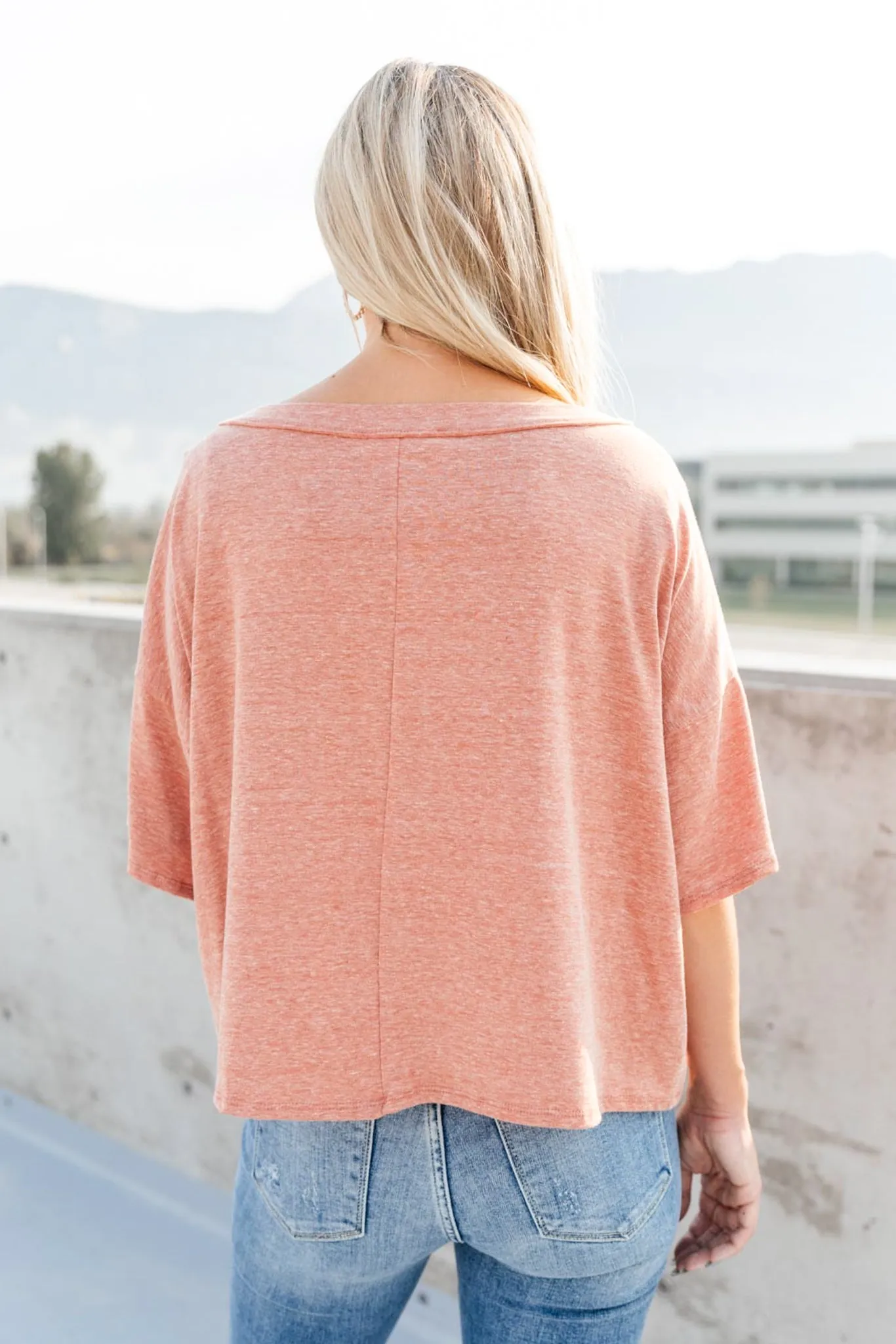 *Online Exclusive* Hannah Tee In Faded Rust
