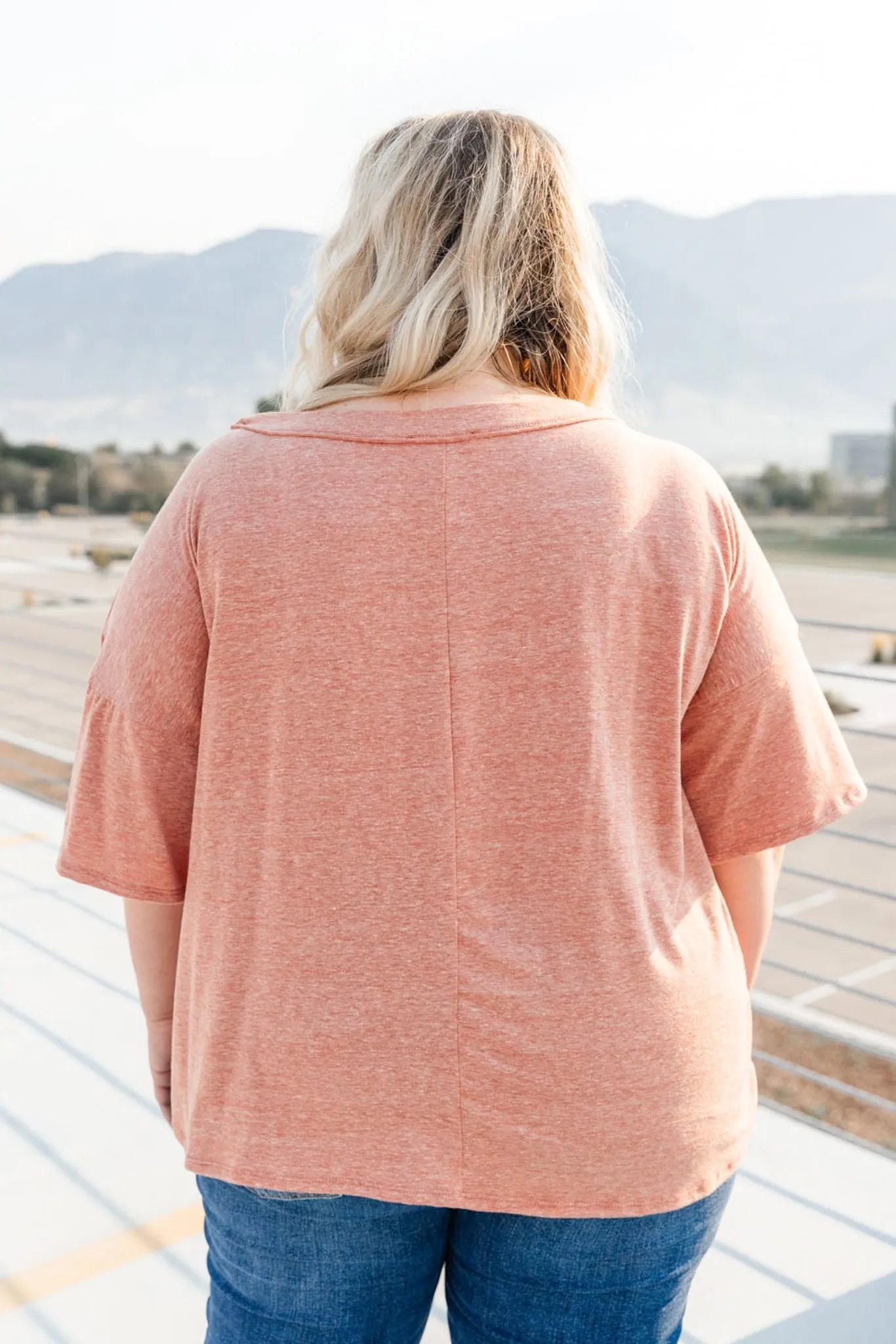 *Online Exclusive* Hannah Tee In Faded Rust