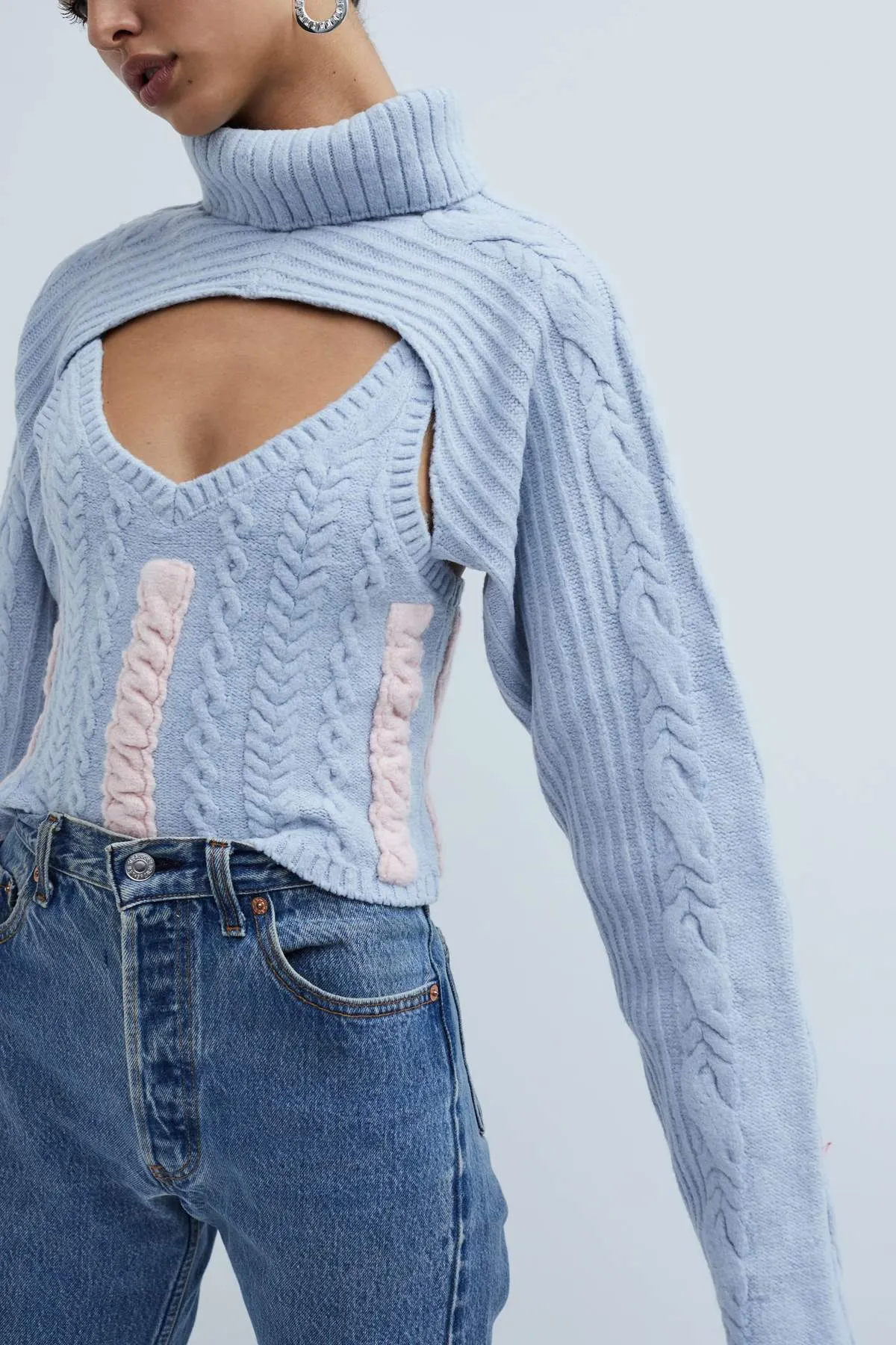 Paige Layered Turtleneck Sweater