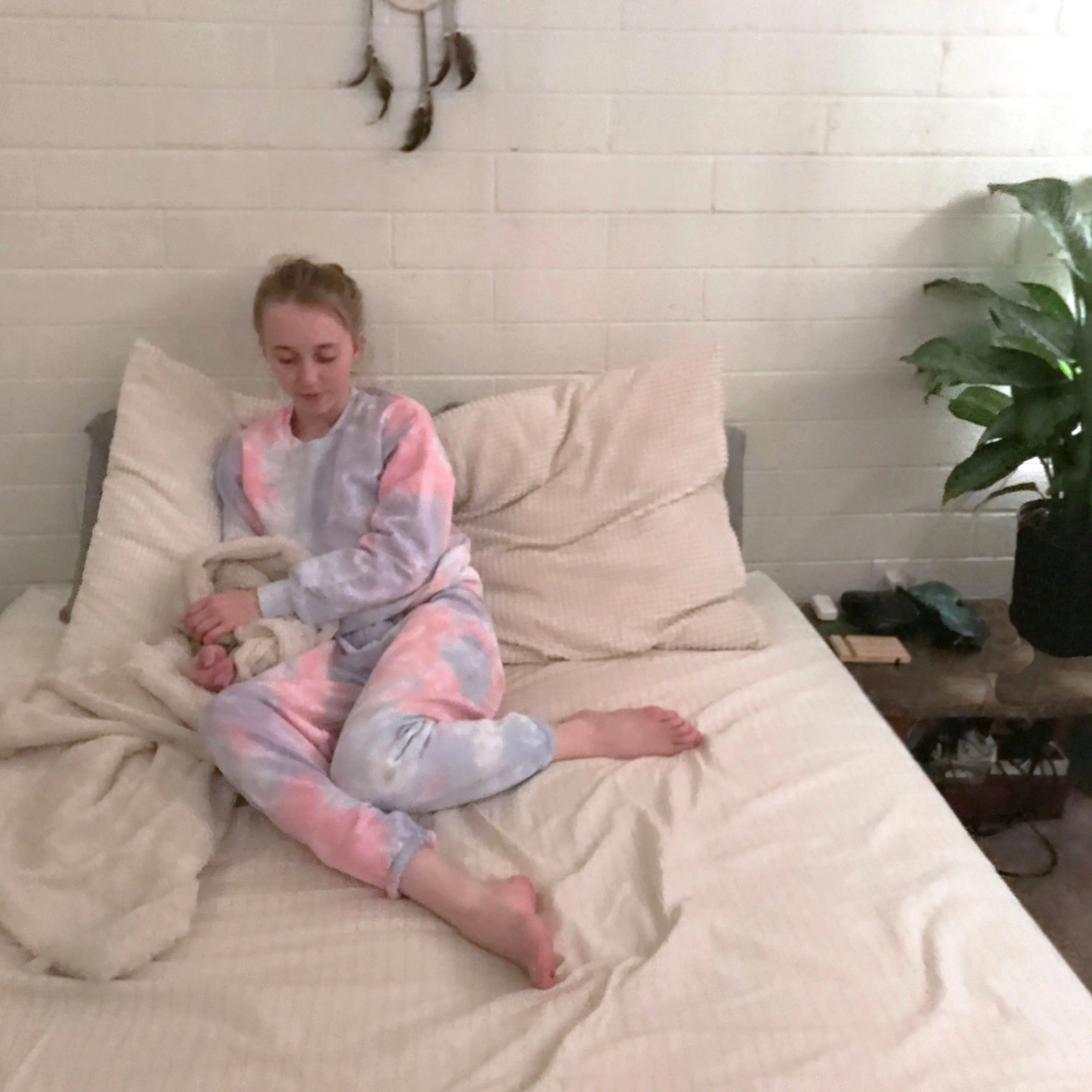 Peony Tie-Dye Sweatsuit Set