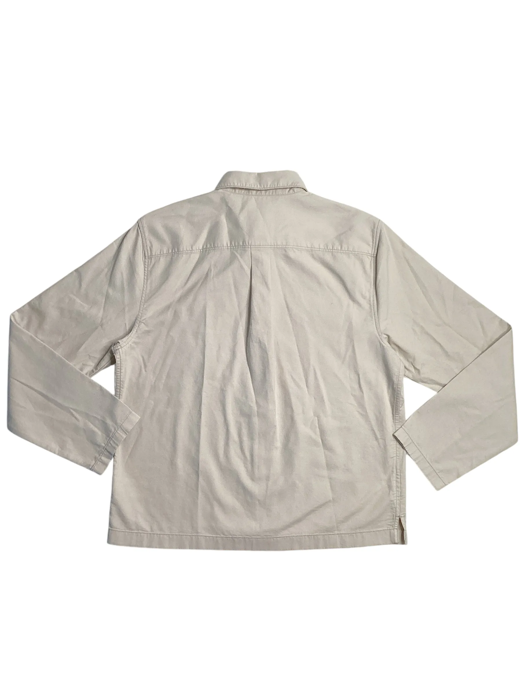 Perry Ellis Mens Beige Button Down Shacket Coat XXL