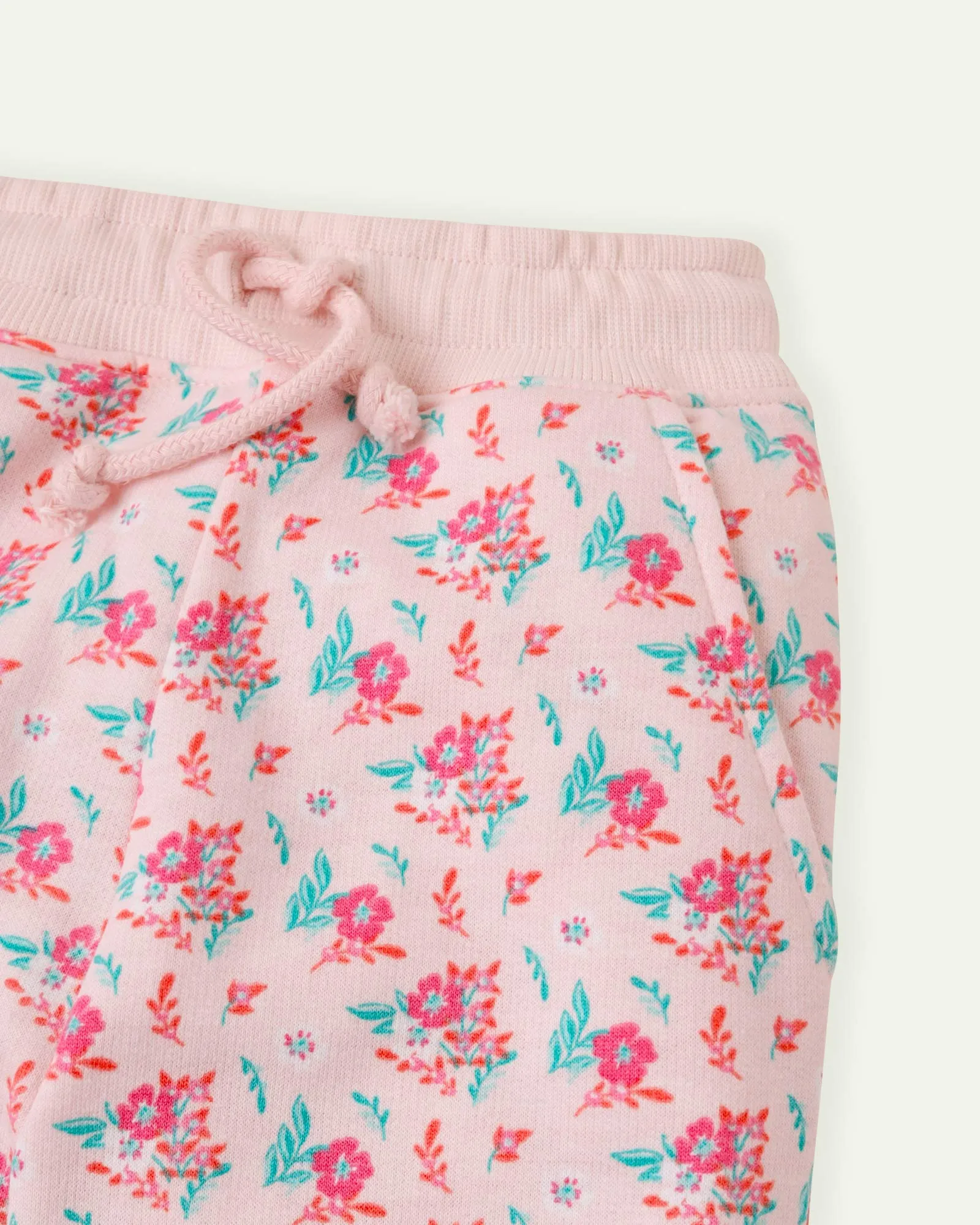 Pink Floral Sweatpants