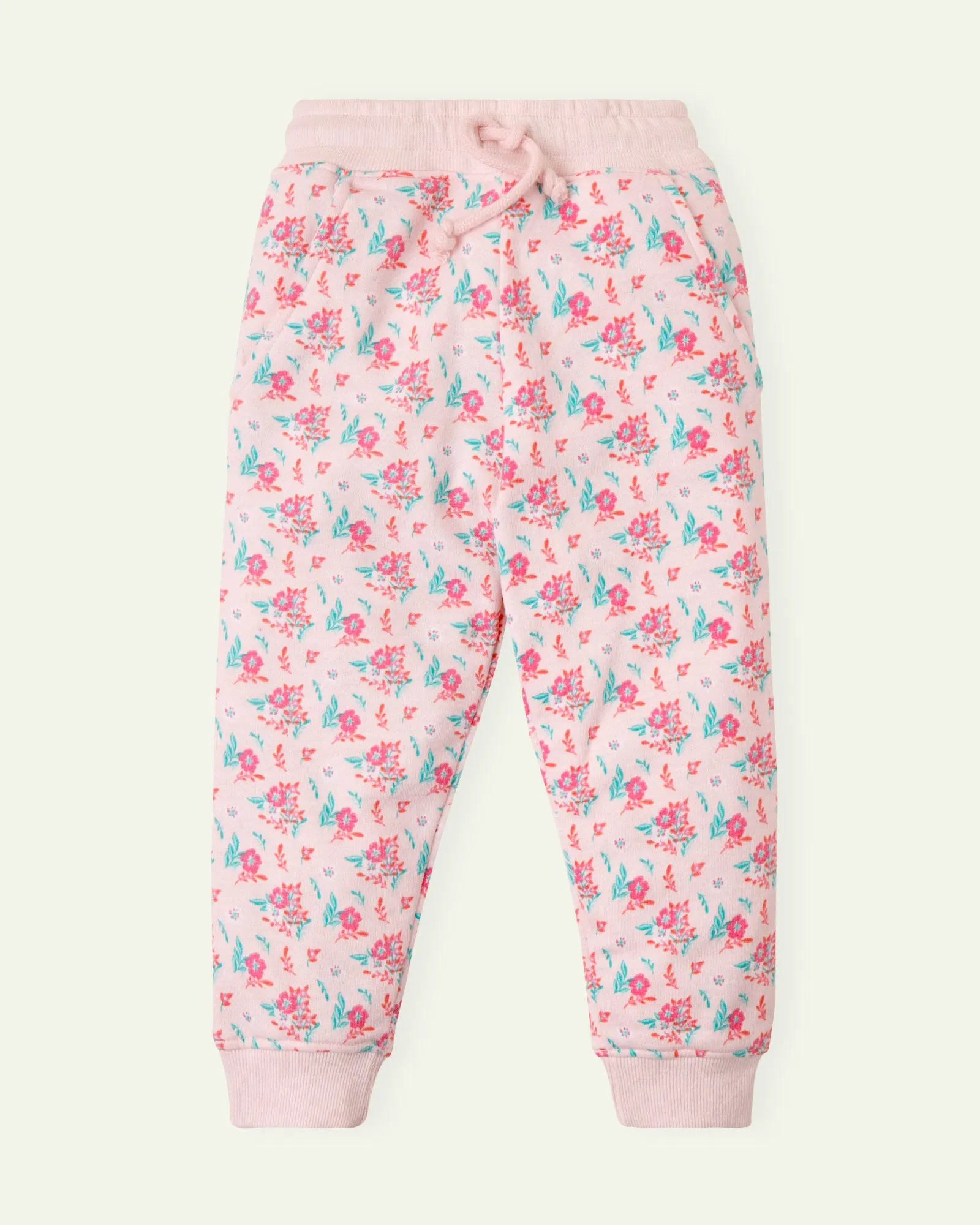 Pink Floral Sweatpants