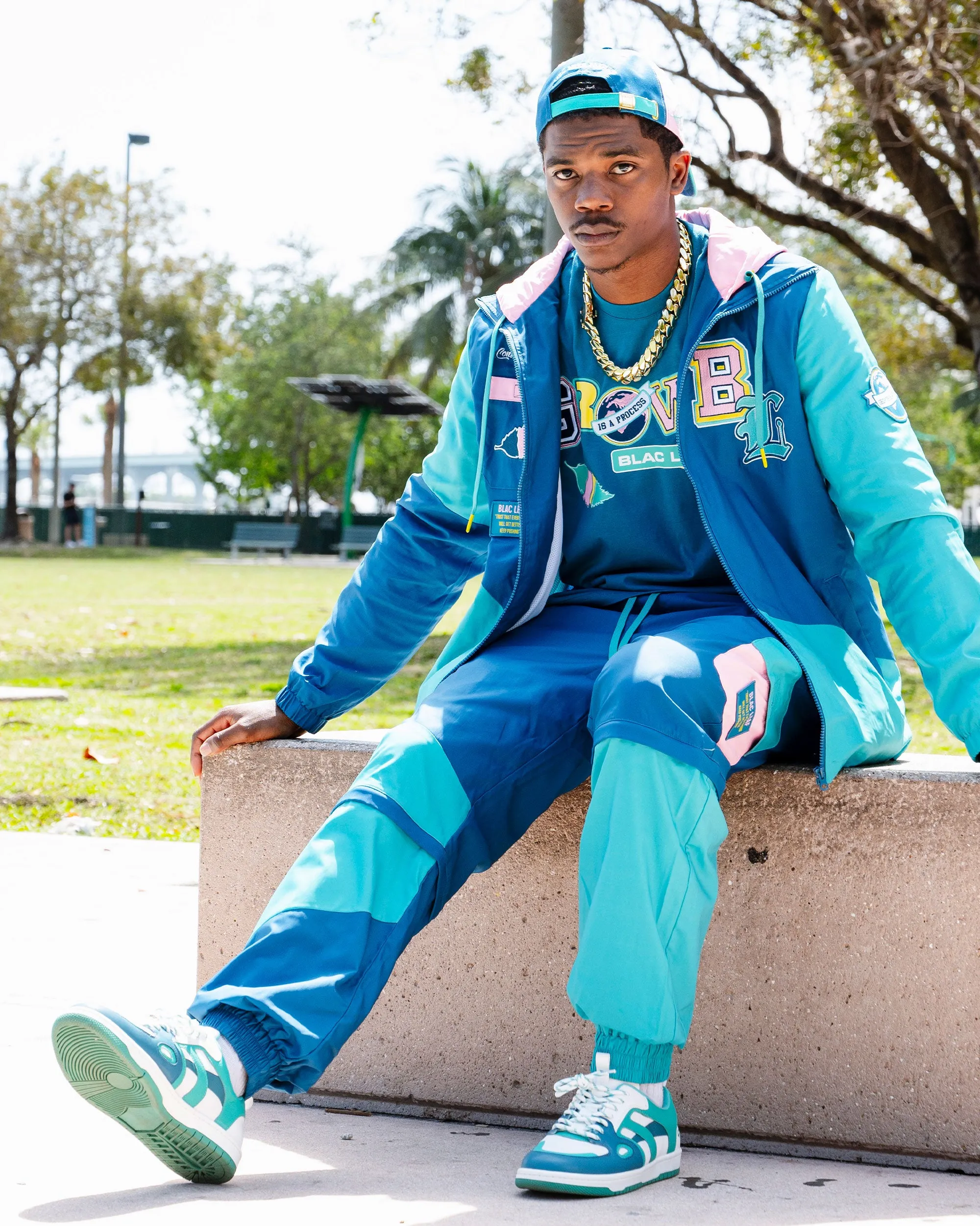 Progress Detachable Nylon Windbreaker Jogger
