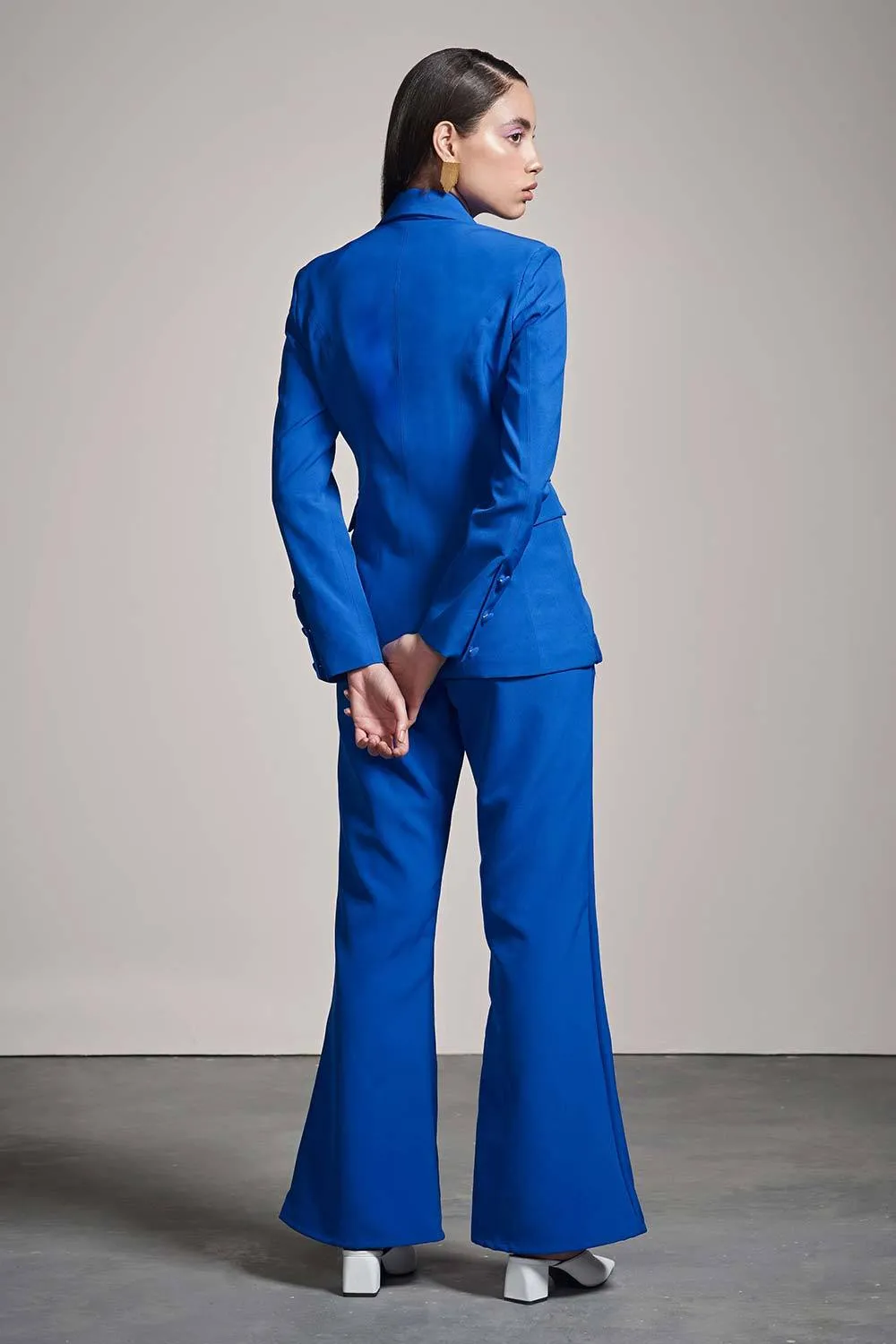 RAJA KUMARI IN OUR BLUE PANTSUIT