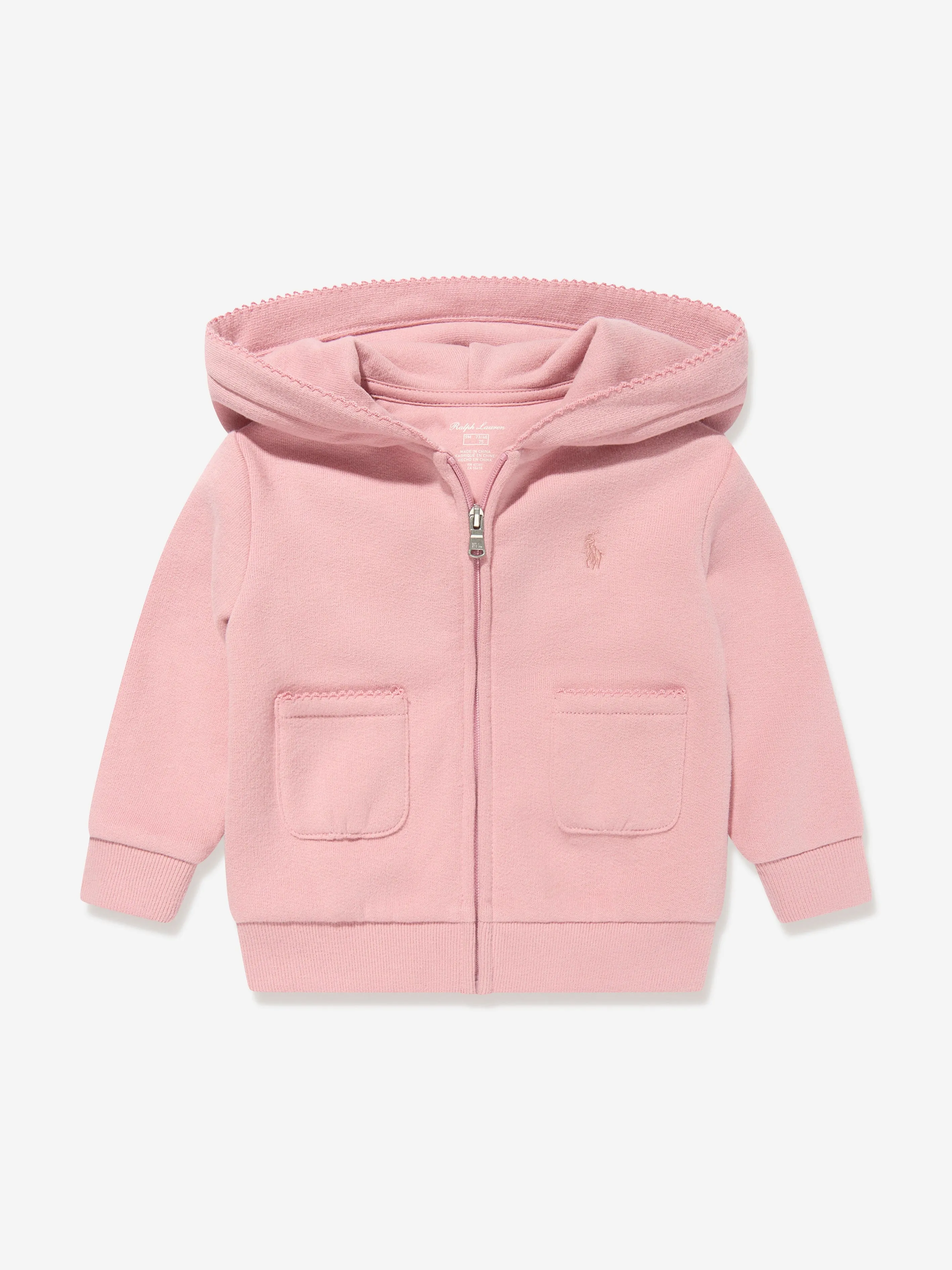 Ralph Lauren Baby Girls Fleece Tracksuit in Pink