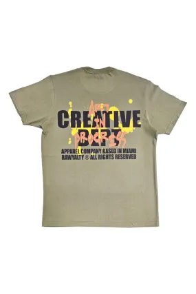 Rawyalty - Art In Progress T Shirt Olive