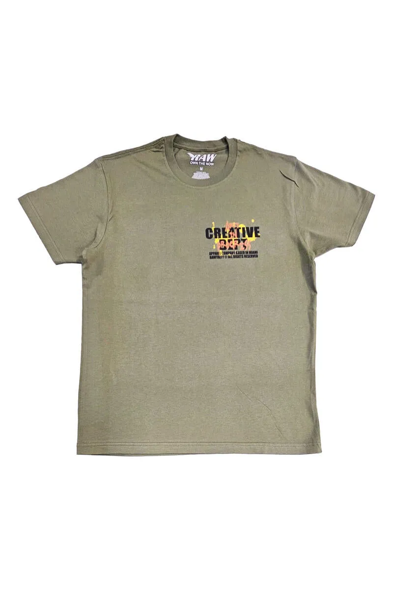 Rawyalty - Art In Progress T Shirt Olive