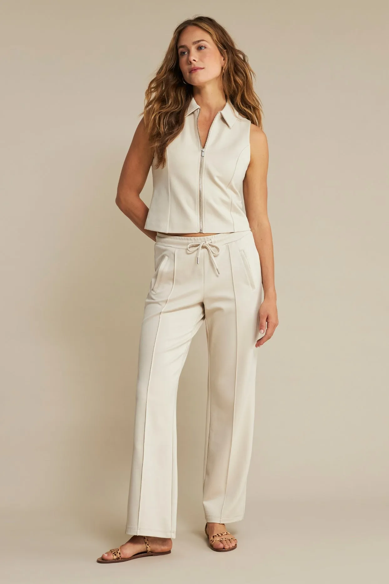 Red Button SRB4482 Colette Punta Drawstring Trouser Pearl