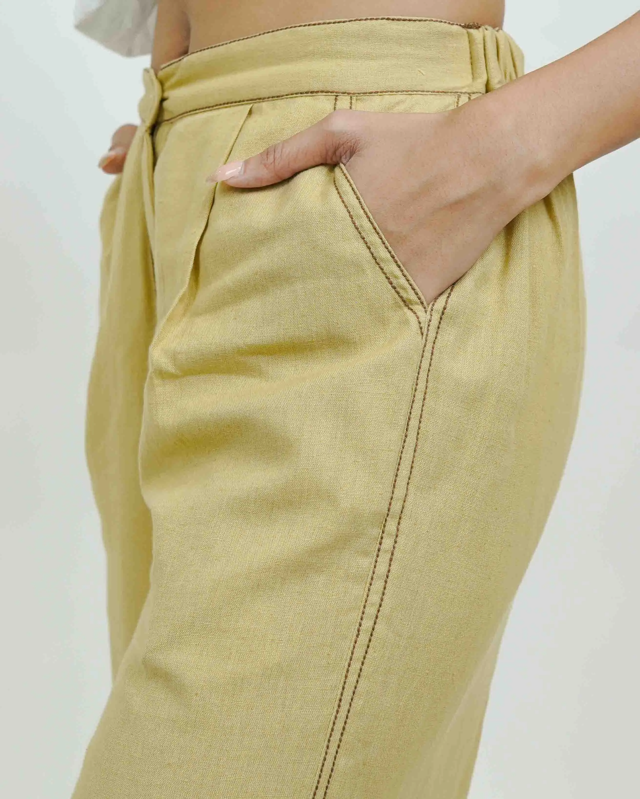S0029 - Peanut Brown Handwoven Pants