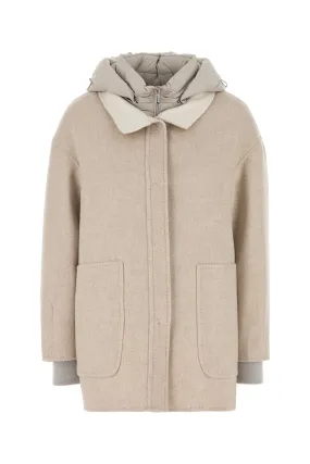 Sand nylon blend Natisha down jacket