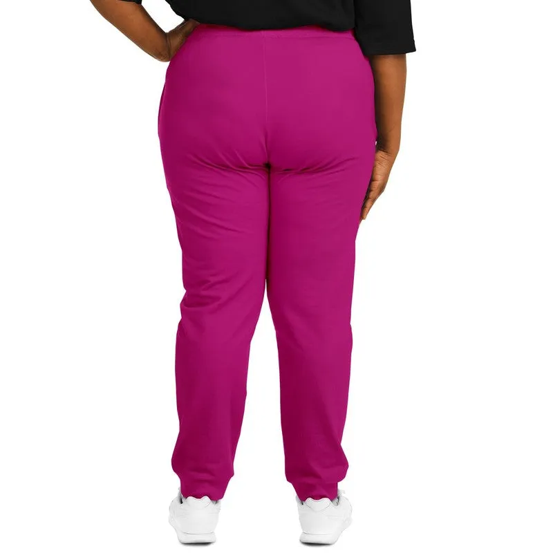 Shaded Magenta Joggers | Unisex | with PLUS sizes | C0M100Y0K30