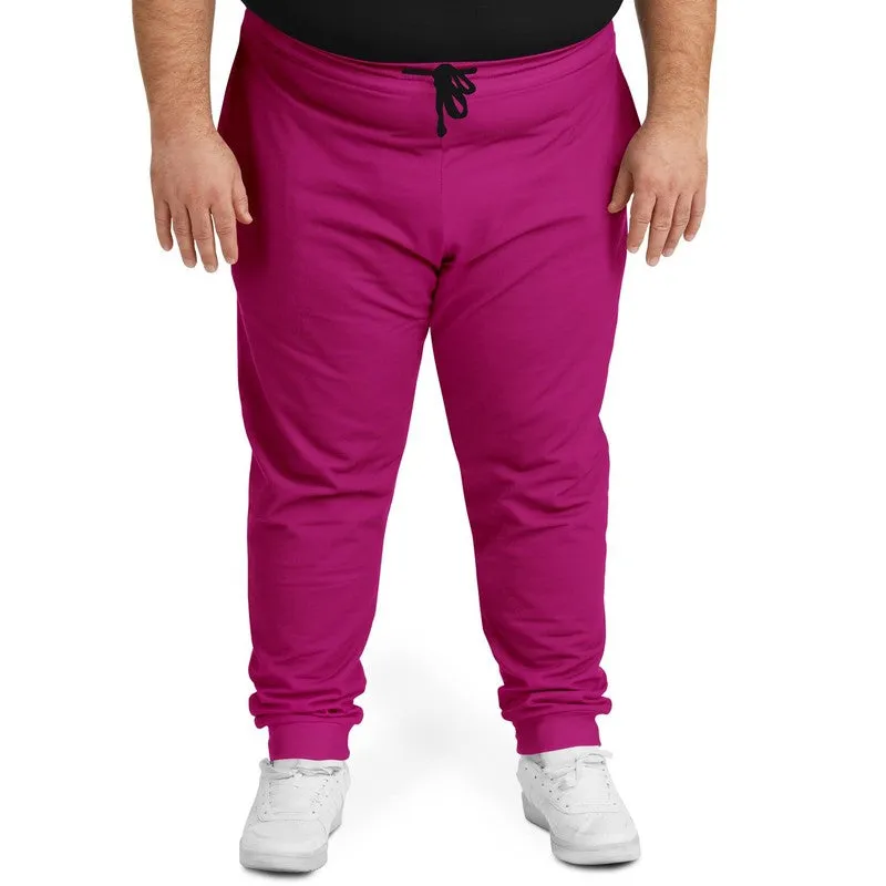Shaded Magenta Joggers | Unisex | with PLUS sizes | C0M100Y0K30
