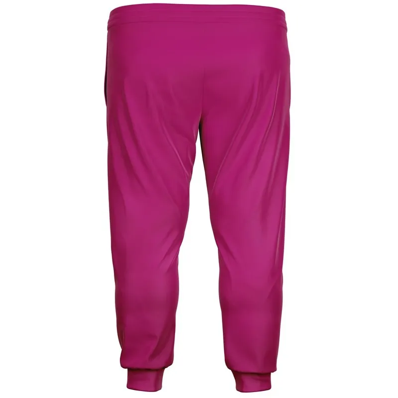 Shaded Magenta Joggers | Unisex | with PLUS sizes | C0M100Y0K30