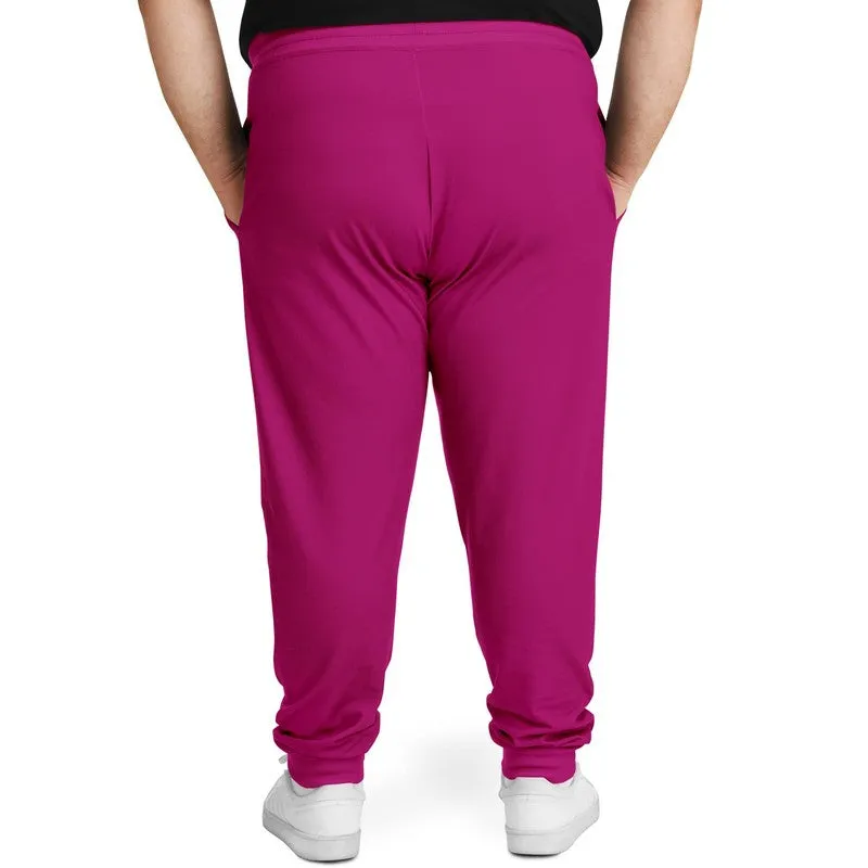Shaded Magenta Joggers | Unisex | with PLUS sizes | C0M100Y0K30