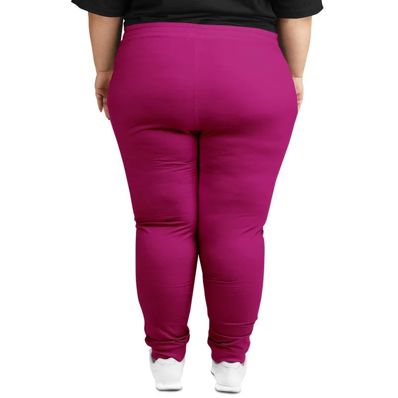 Shaded Magenta Joggers | Unisex | with PLUS sizes | C0M100Y0K30