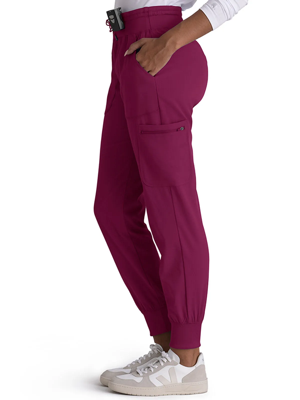 Spandex Stretch - Women's Carly Jogger Solid Pant