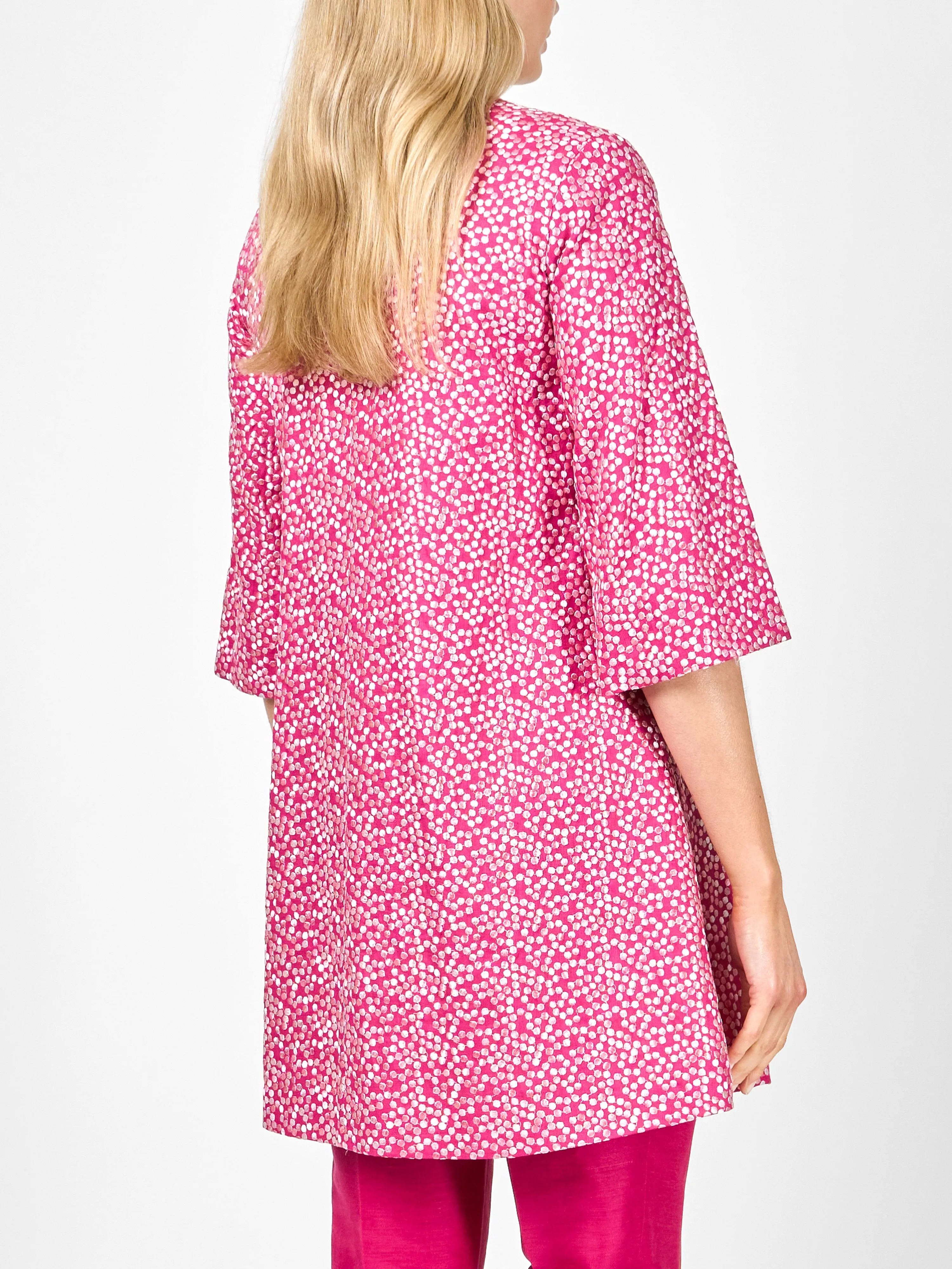 Swing Jacket Fuchsia Dorchester Linen