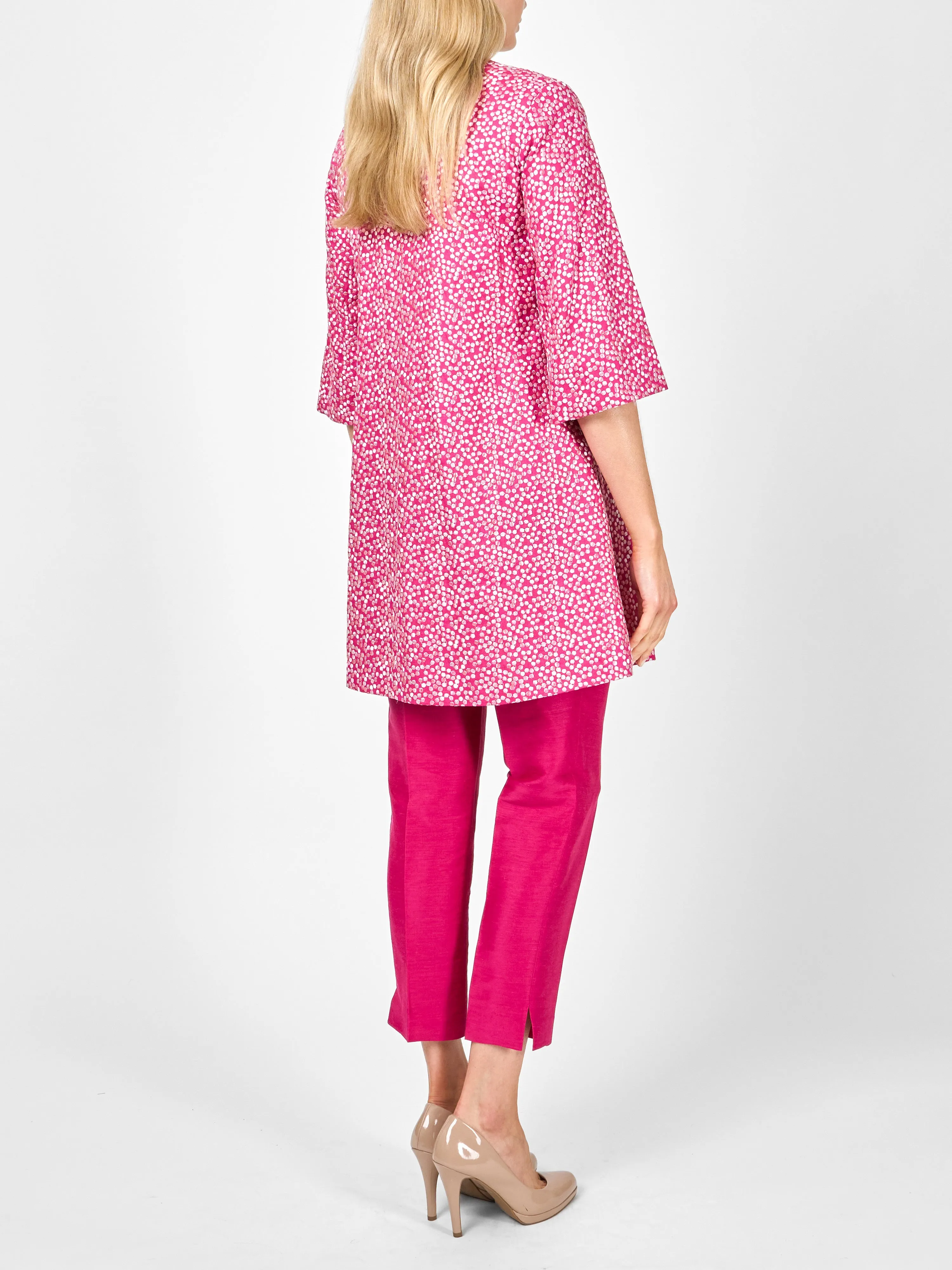 Swing Jacket Fuchsia Dorchester Linen