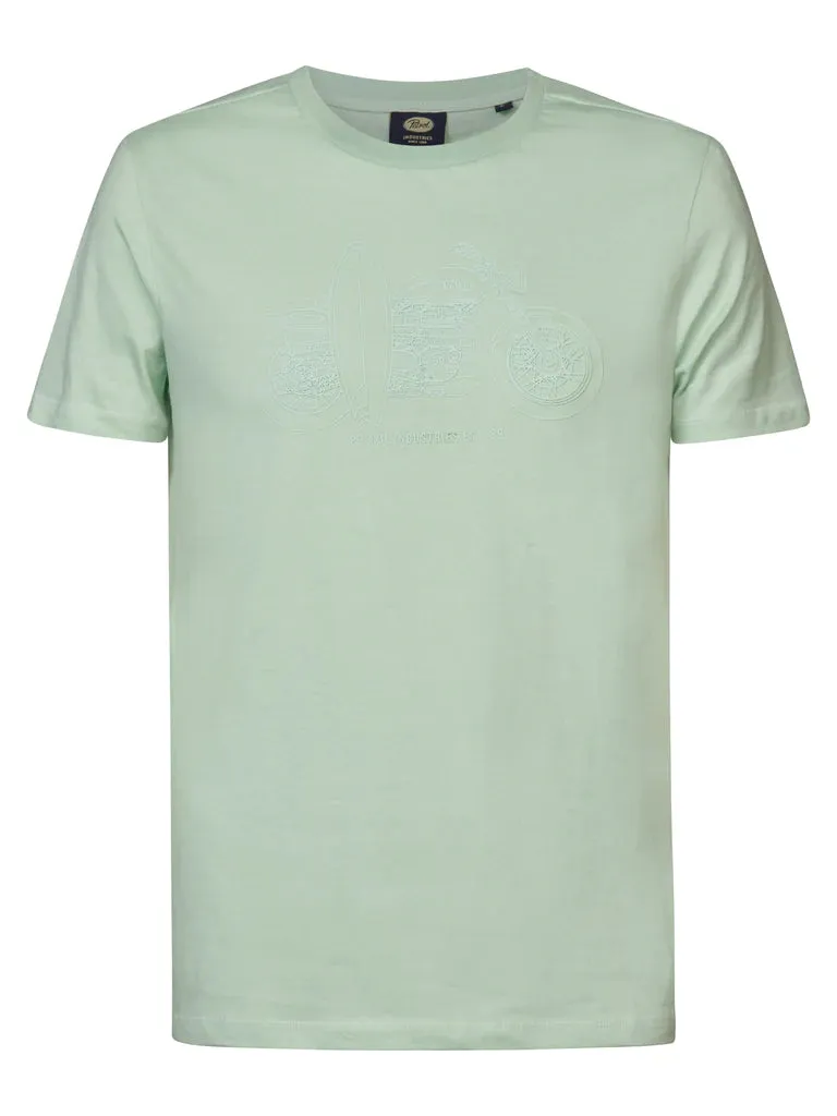 T-SHIRT MIT AUFDRUCK SUMMERCLIFF-Petrol